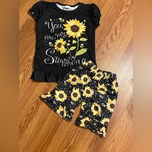You are my sunshine 2 pc shorts set